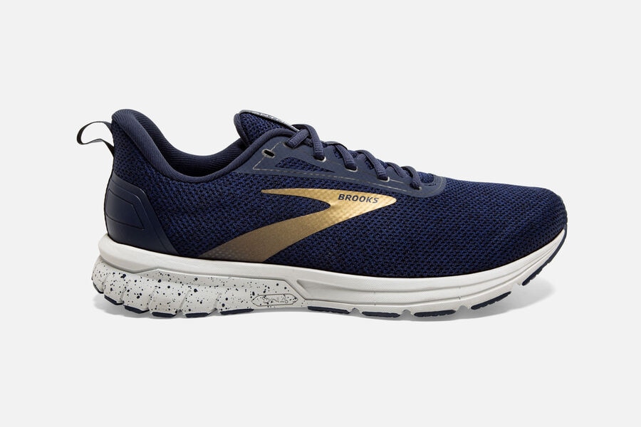 Brooks Anthem 3 Mens Australia - Road Running Shoes - Navy/Grey/Gold (415-TIPVN)